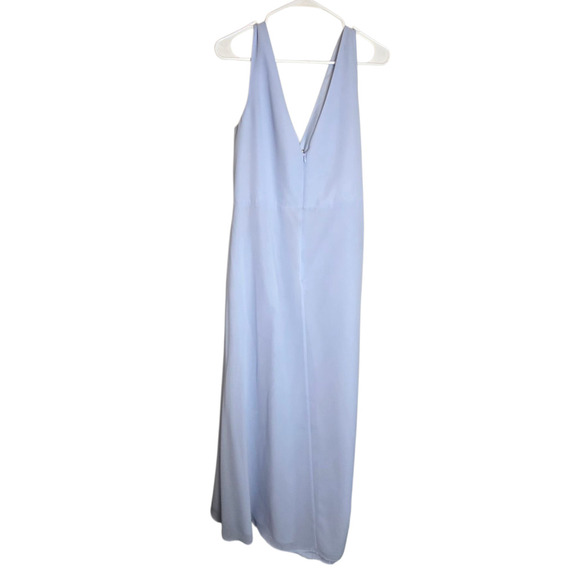 Revelry Blair Chiffon Dress Periwinkle 907 Size 18  Maxi - Picture 3 of 8